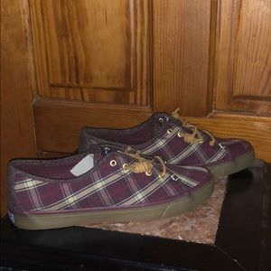 Sperry plaid sneakers sz 9.5